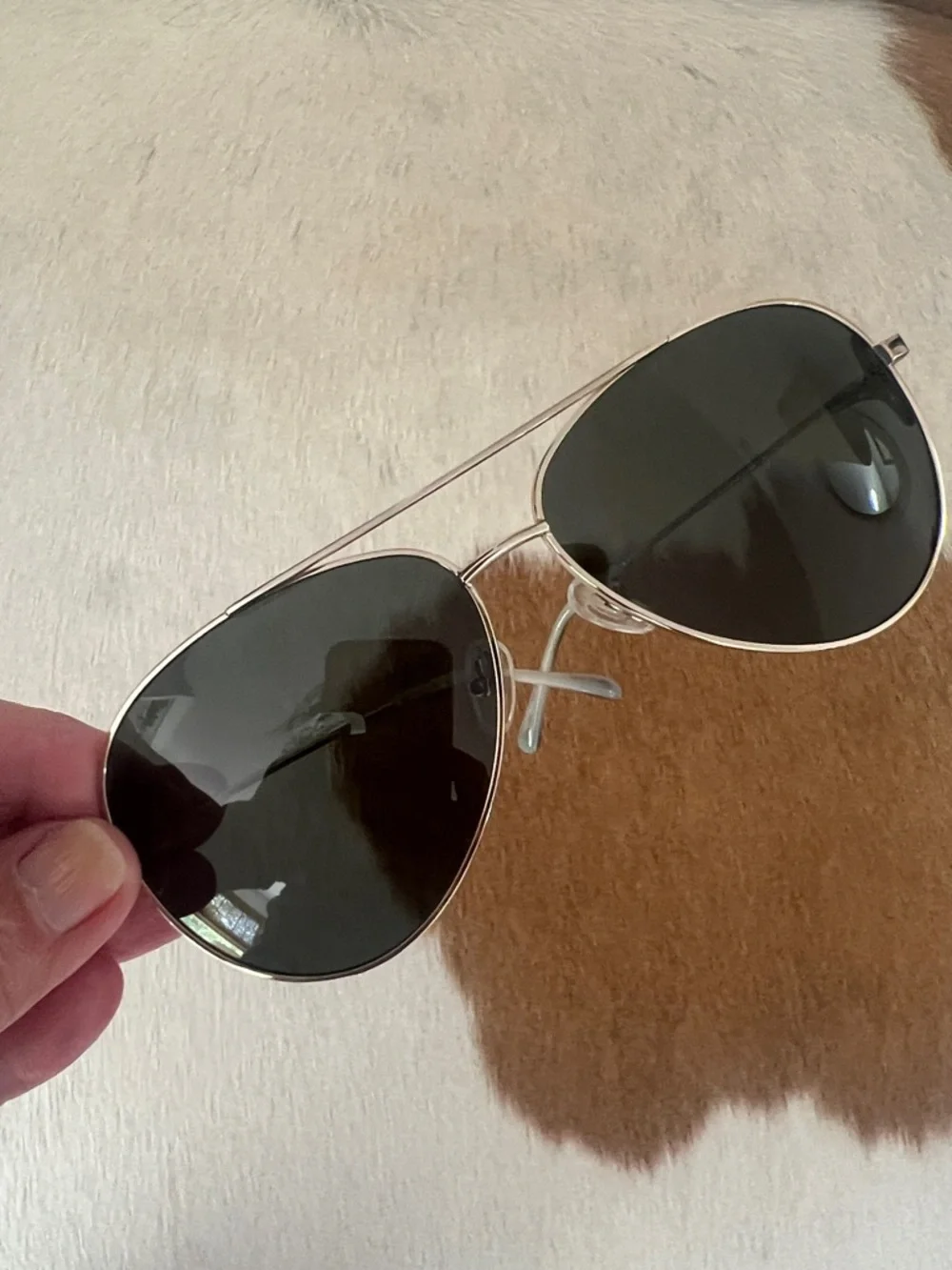 Z Supply Driver  Aviator Sunglasses - Gold Frame with Gray Lenses MSRP $79